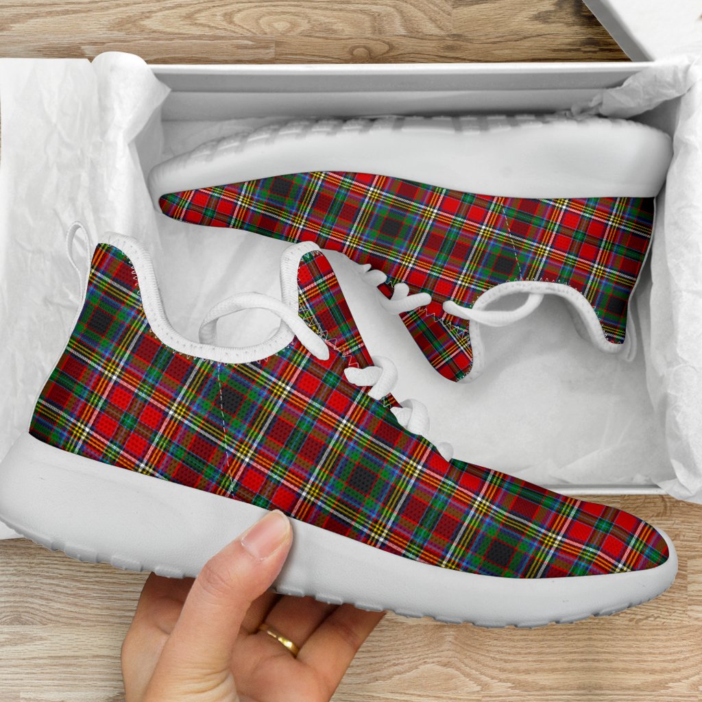 Anderson of Arbrake Tartan Plaid Mesh Knit Sneakers