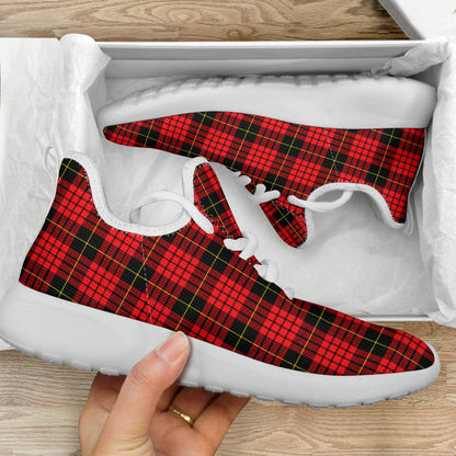 MacQueen Modern Tartan Plaid Mesh Knit Sneakers