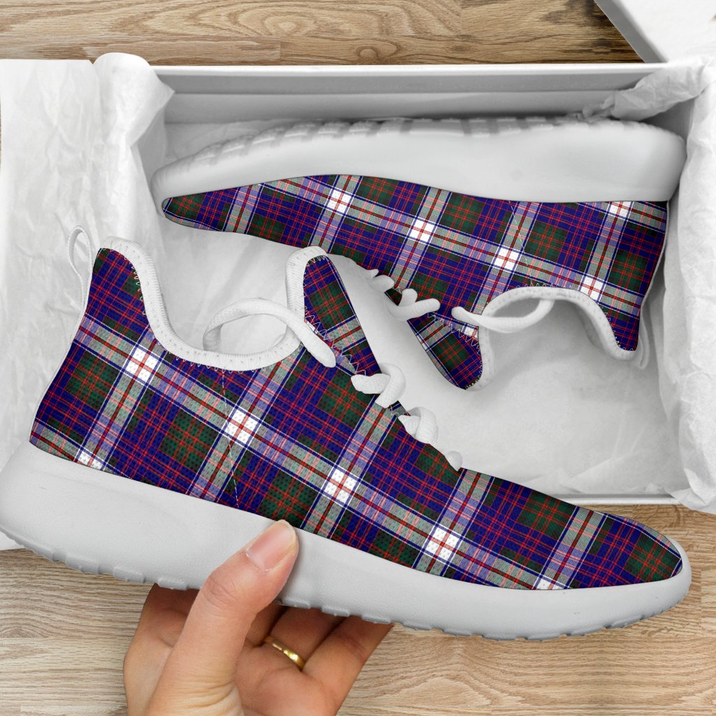 MacDonald Dress Modern Tartan Plaid Mesh Knit Sneakers