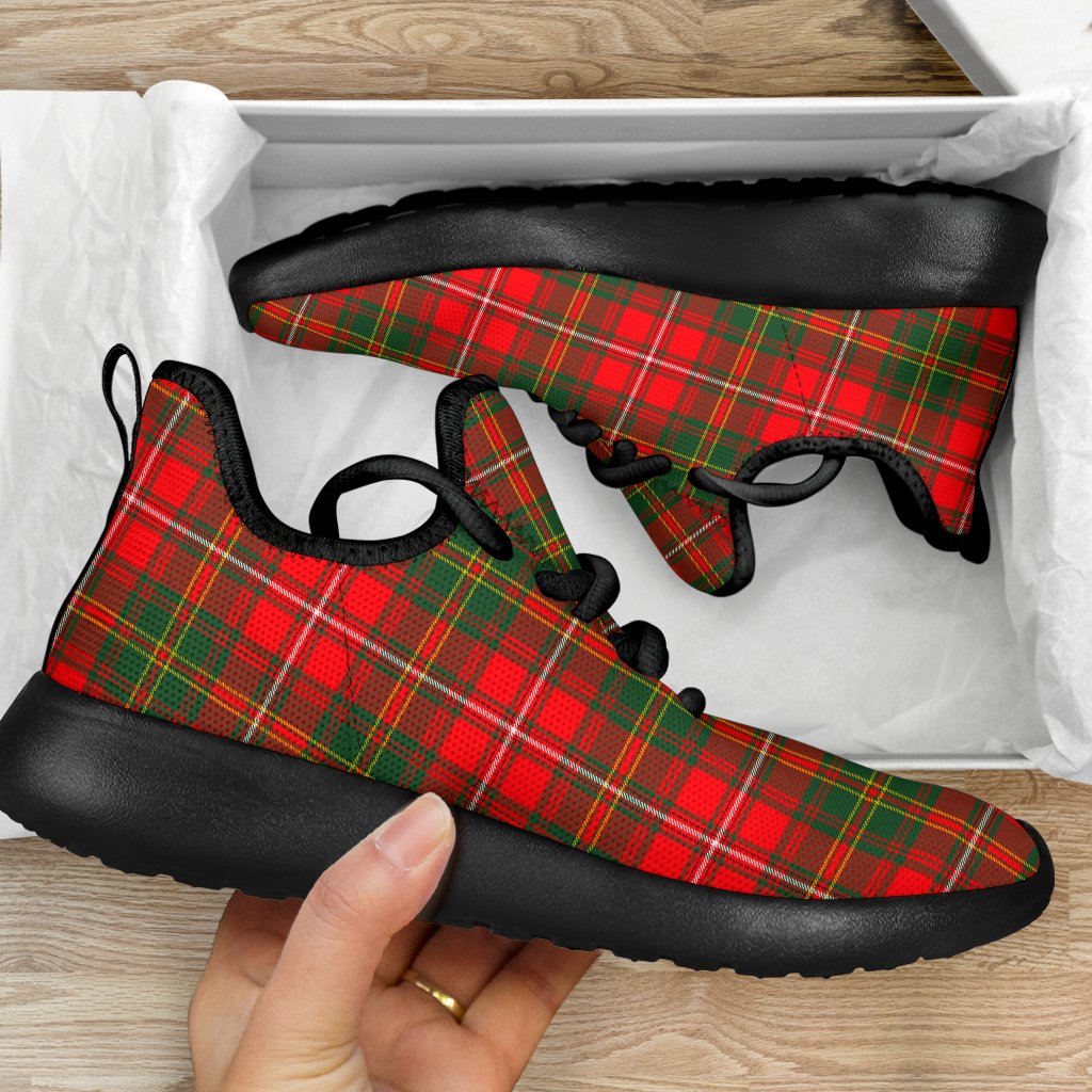 Hay Modern Tartan Plaid Mesh Knit Sneakers