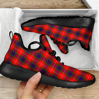 Fraser Modern Tartan Plaid Mesh Knit Sneakers