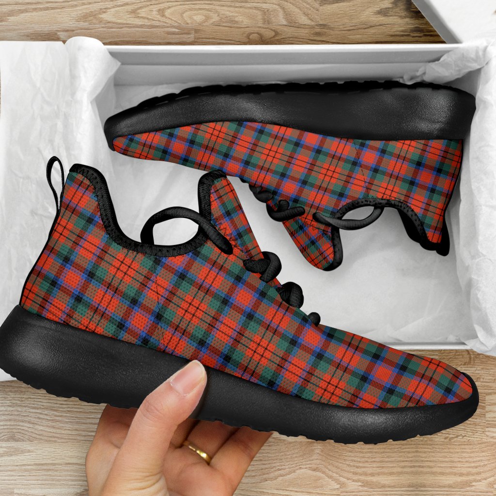 MacDuff Ancient Tartan Plaid Mesh Knit Sneakers