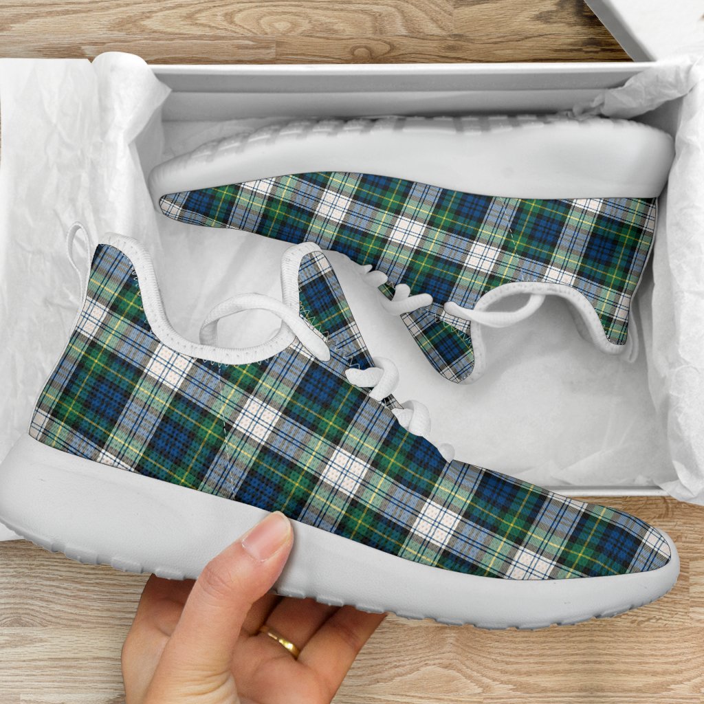 Gordon Dress Ancient Tartan Plaid Mesh Knit Sneakers