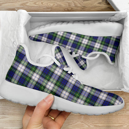 Gordon Dress Modern Tartan Plaid Mesh Knit Sneakers