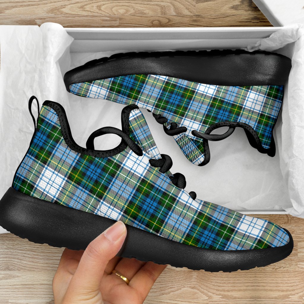 Campbell Dress Tartan Plaid Mesh Knit Sneakers