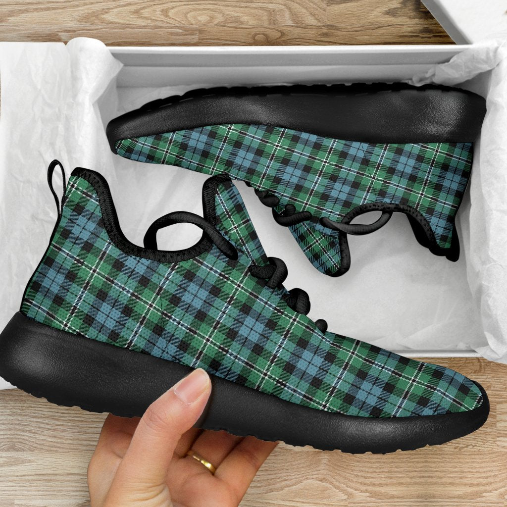 Melville Tartan Plaid Mesh Knit Sneakers