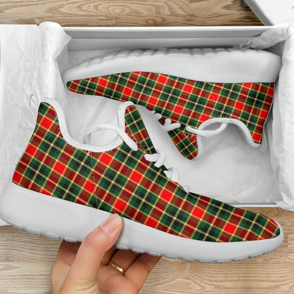 MacLachlan Hunting Modern Tartan Plaid Mesh Knit Sneakers