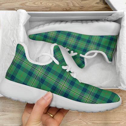 Kennedy Ancient Tartan Plaid Mesh Knit Sneakers