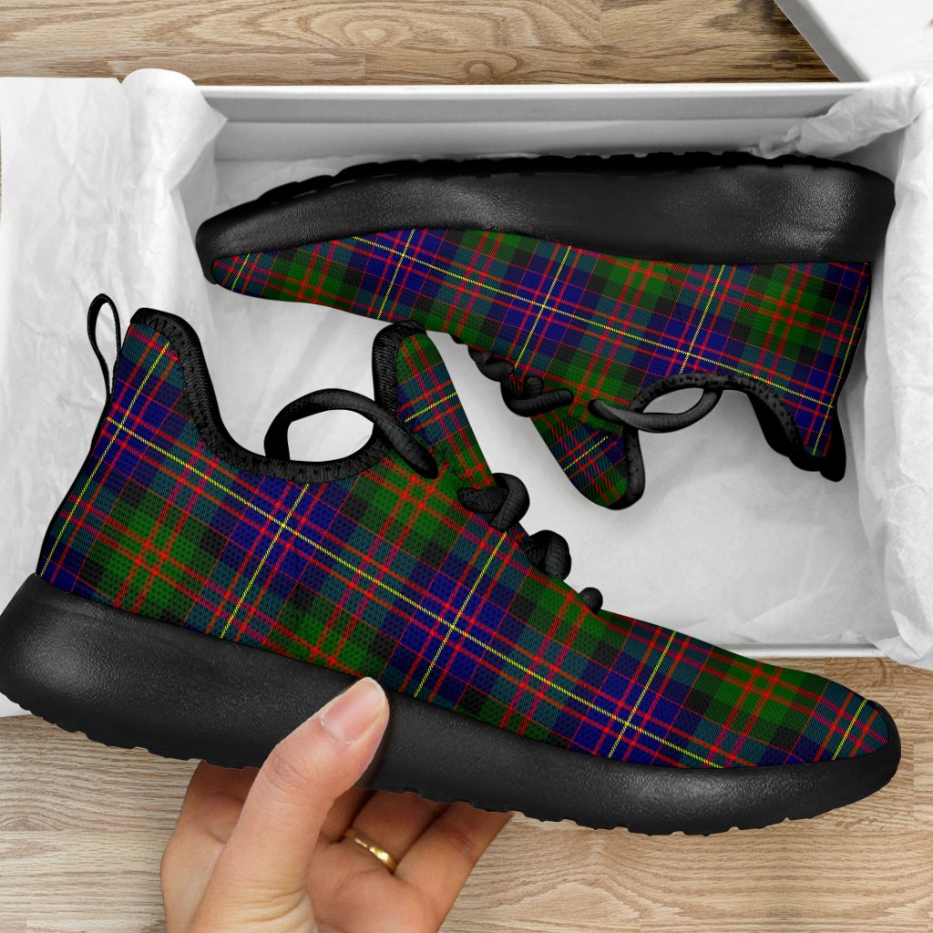 Cameron of Erracht Modern Tartan Plaid Mesh Knit Sneakers