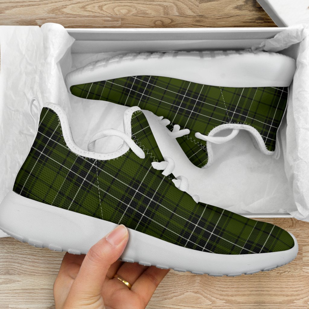 MacLean Hunting Tartan Plaid Mesh Knit Sneakers