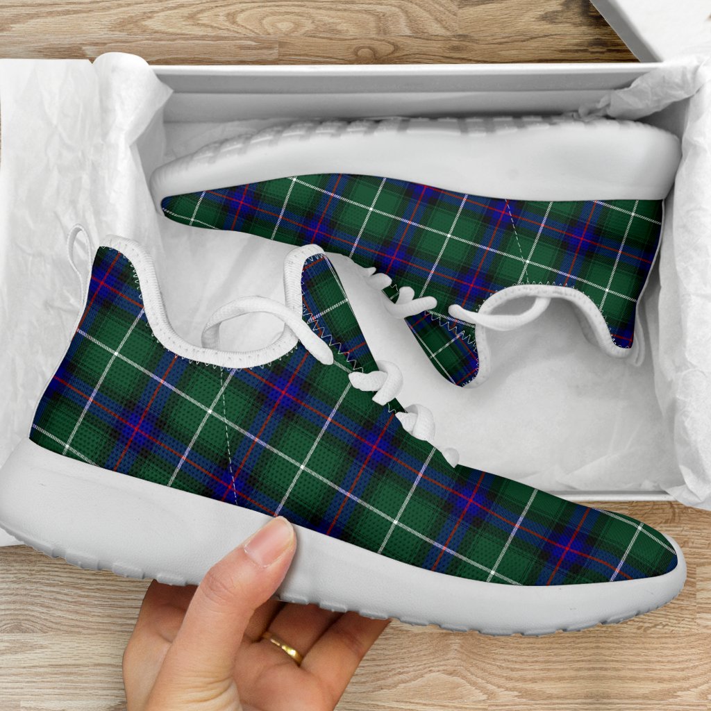 MacDonald of the Isles Hunting Modern Tartan Plaid Mesh Knit Sneakers