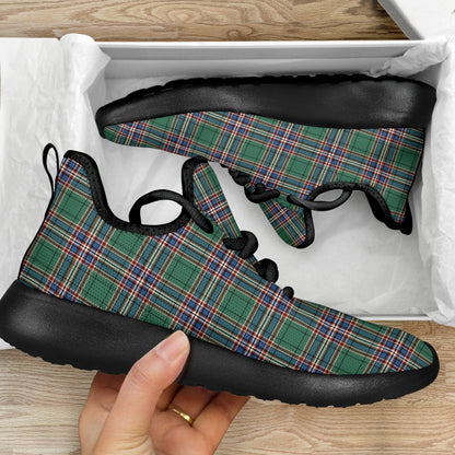 MacFarlane Hunting Ancient Tartan Plaid Mesh Knit Sneakers