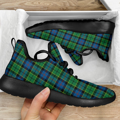 Forsyth Ancient Tartan Plaid Mesh Knit Sneakers