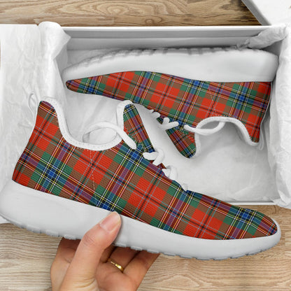 MacLean of Duart Ancient Tartan Plaid Mesh Knit Sneakers