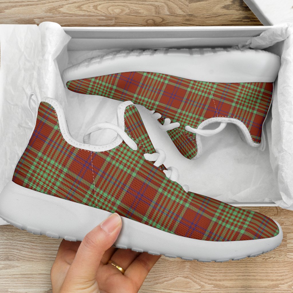 MacGillivray Hunting Ancient Tartan Plaid Mesh Knit Sneakers