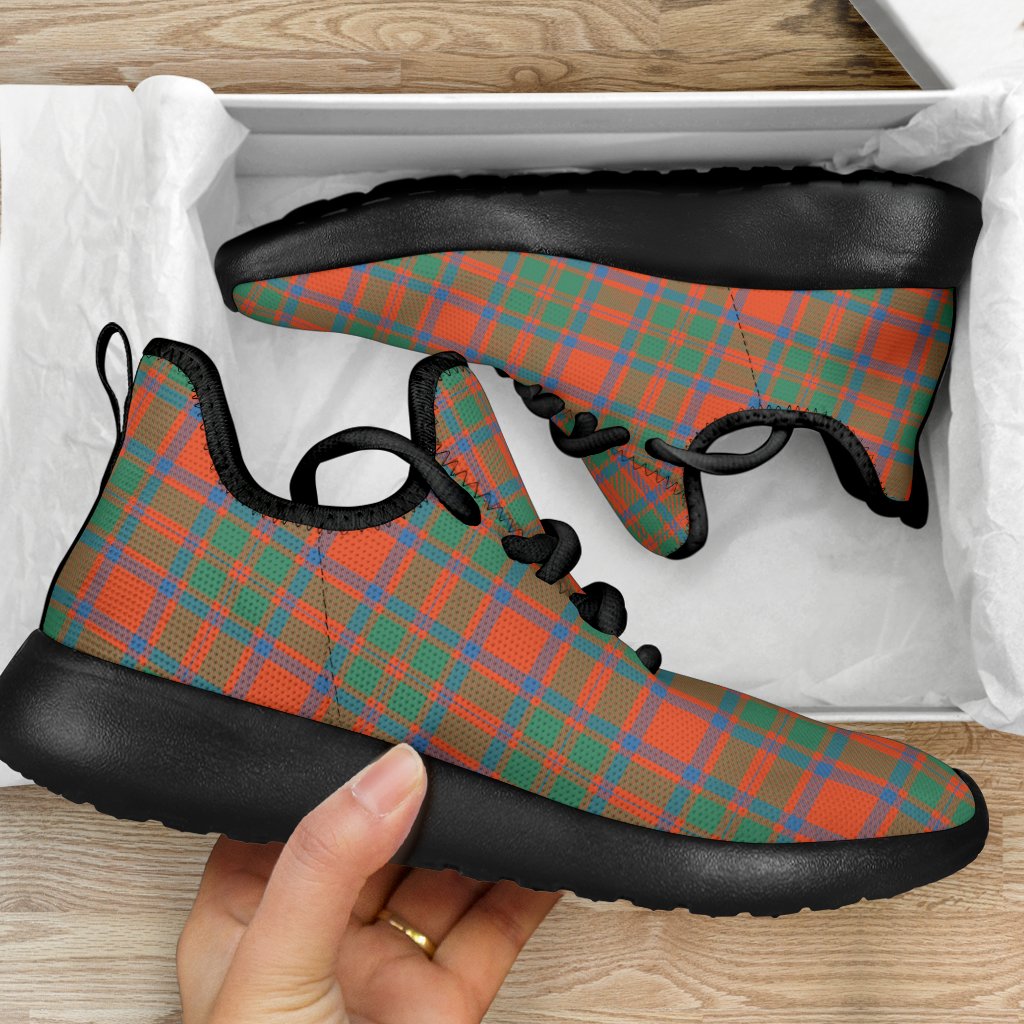 MacKintosh Ancient Tartan Plaid Mesh Knit Sneakers