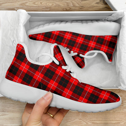 Cunningham Modern Tartan Plaid Mesh Knit Sneakers