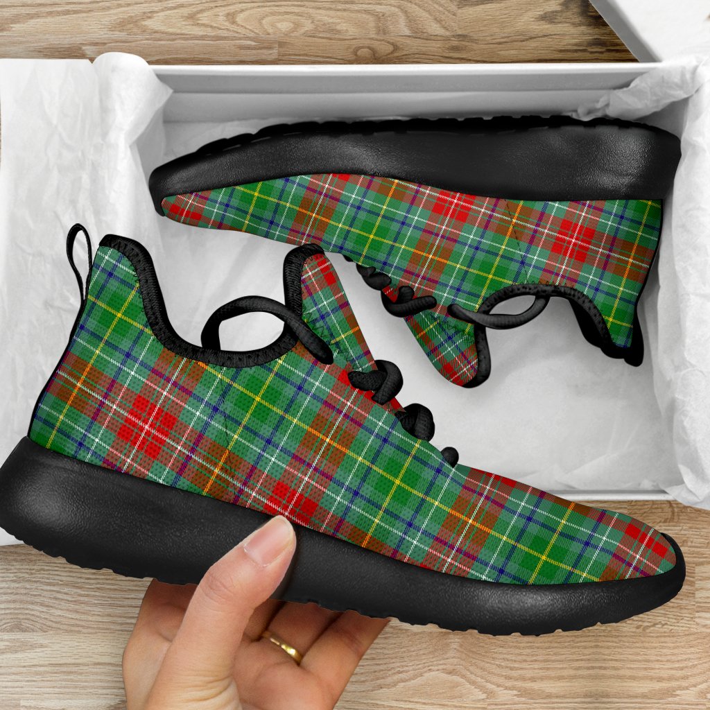 Muirhead Tartan Plaid Mesh Knit Sneakers