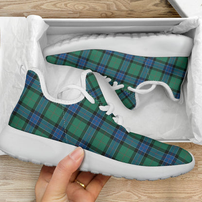 Sinclair Hunting Ancient Tartan Plaid Mesh Knit Sneakers