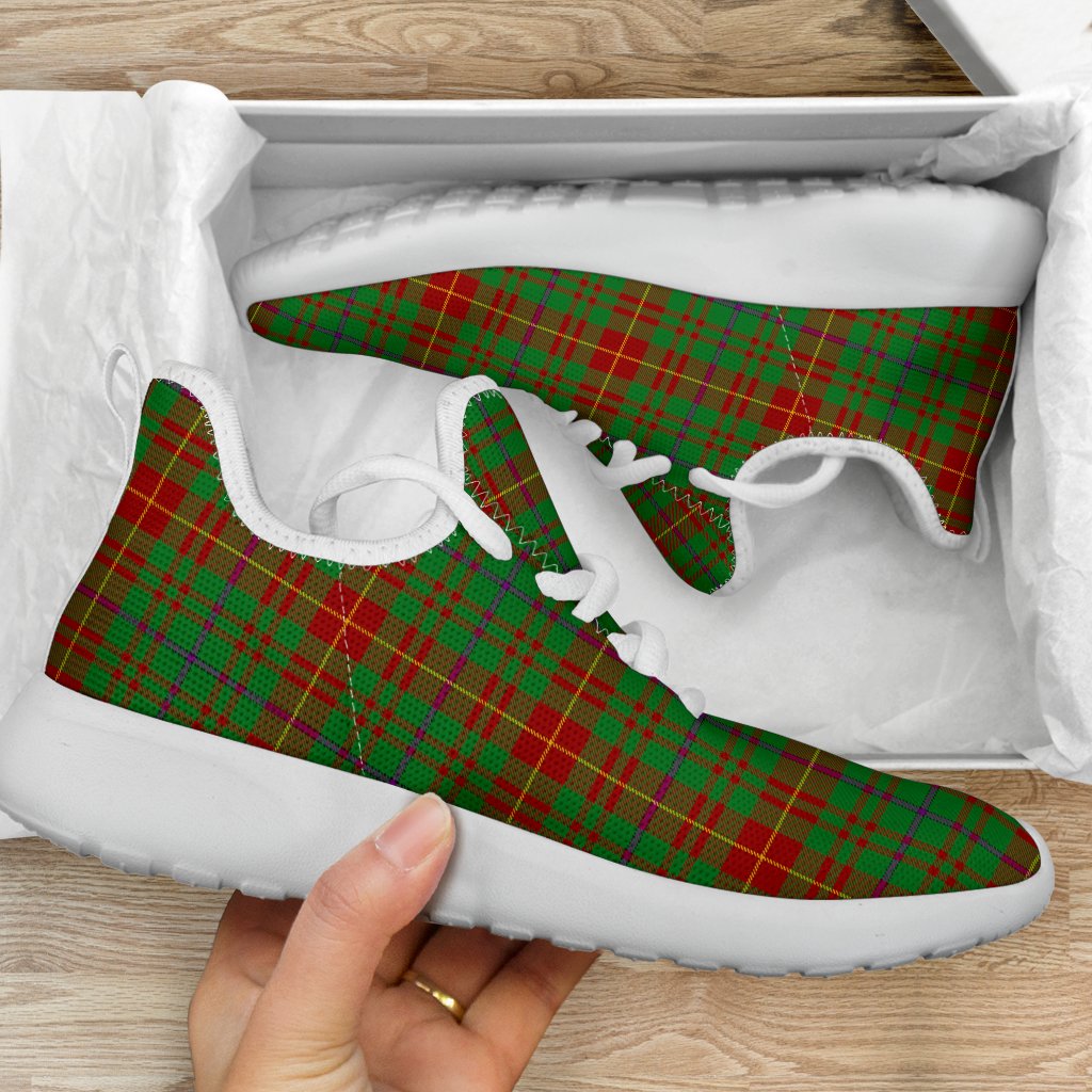 Fulton Tartan Plaid Mesh Knit Sneakers