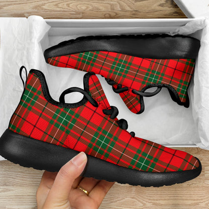 MacAulay Modern Tartan Plaid Mesh Knit Sneakers