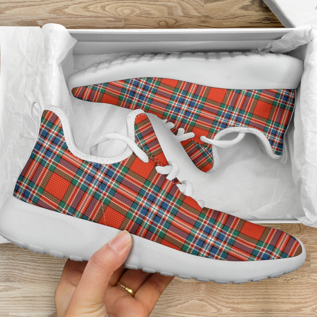 MacFarlane Ancient Tartan Plaid Mesh Knit Sneakers