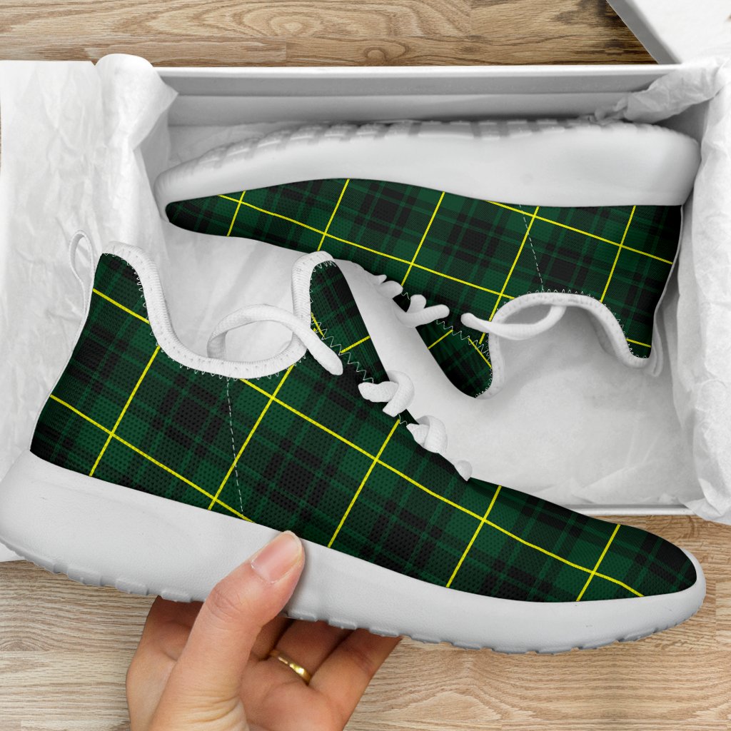 MacArthur Modern Tartan Plaid Mesh Knit Sneakers