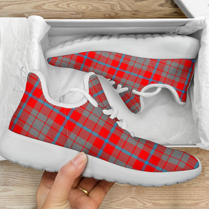 Moubray Tartan Plaid Mesh Knit Sneakers