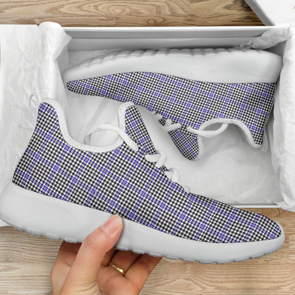 Sir Walter Scott Tartan Plaid Mesh Knit Sneakers