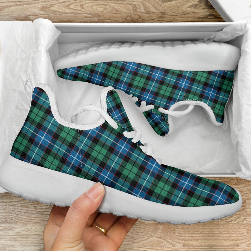 Galbraith Ancient Tartan Plaid Mesh Knit Sneakers