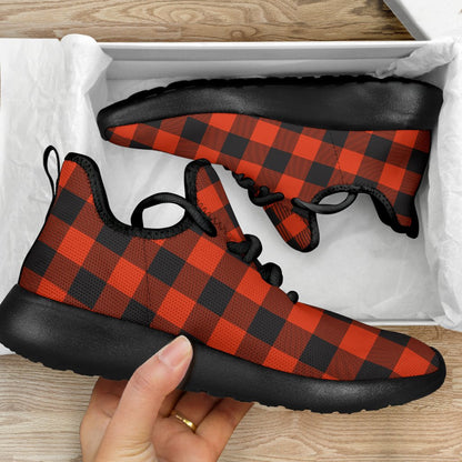 Rob Roy MacGregor Ancient Tartan Plaid Mesh Knit Sneakers