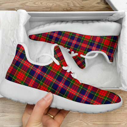 MacPherson Modern Tartan Plaid Mesh Knit Sneakers