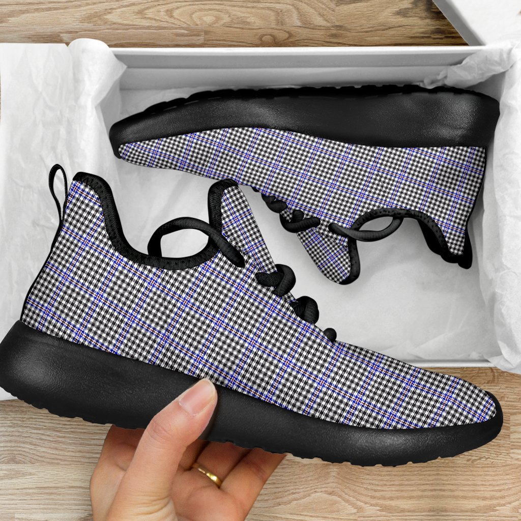 Sir Walter Scott Tartan Plaid Mesh Knit Sneakers