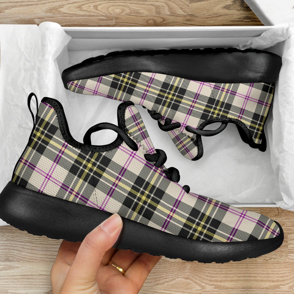 MacPherson Dress Ancient Tartan Plaid Mesh Knit Sneakers