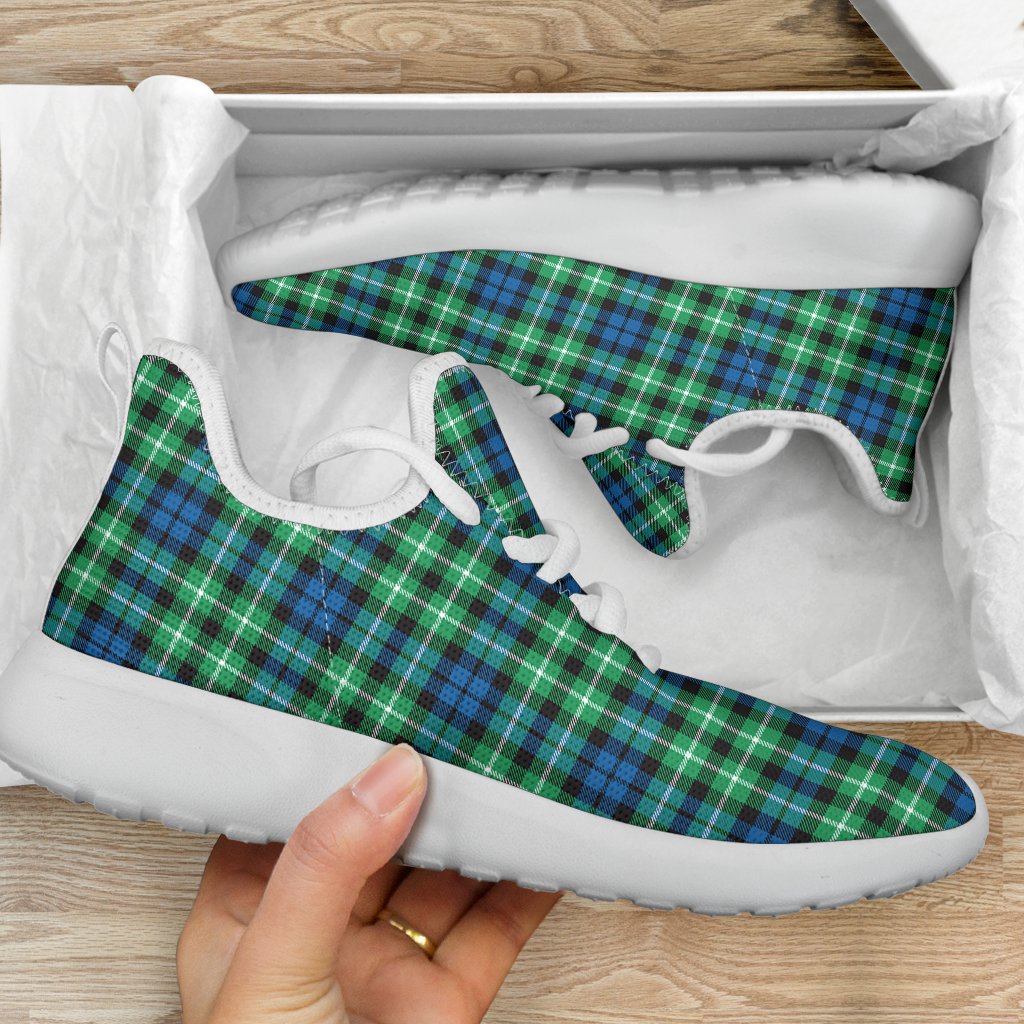 Graham of Montrose Ancient Tartan Plaid Mesh Knit Sneakers