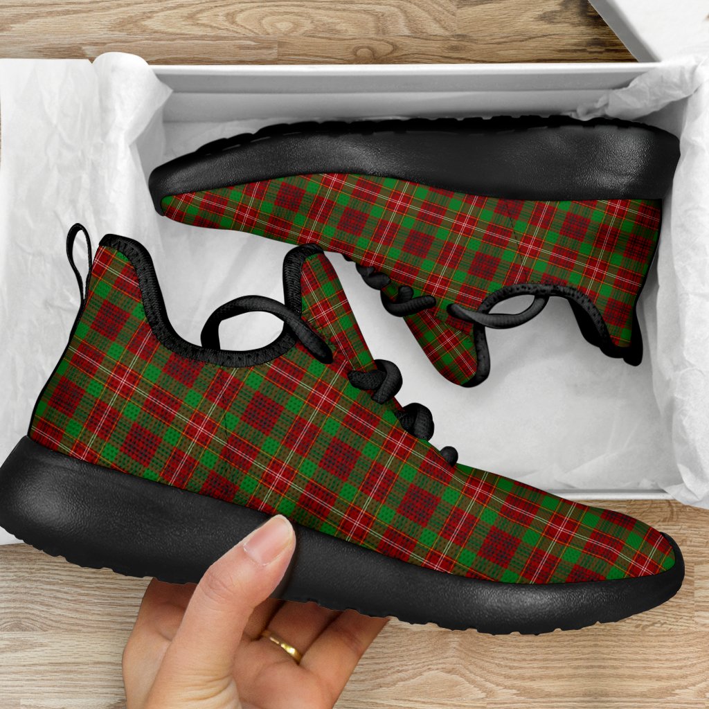 Ainslie Tartan Plaid Mesh Knit Sneakers