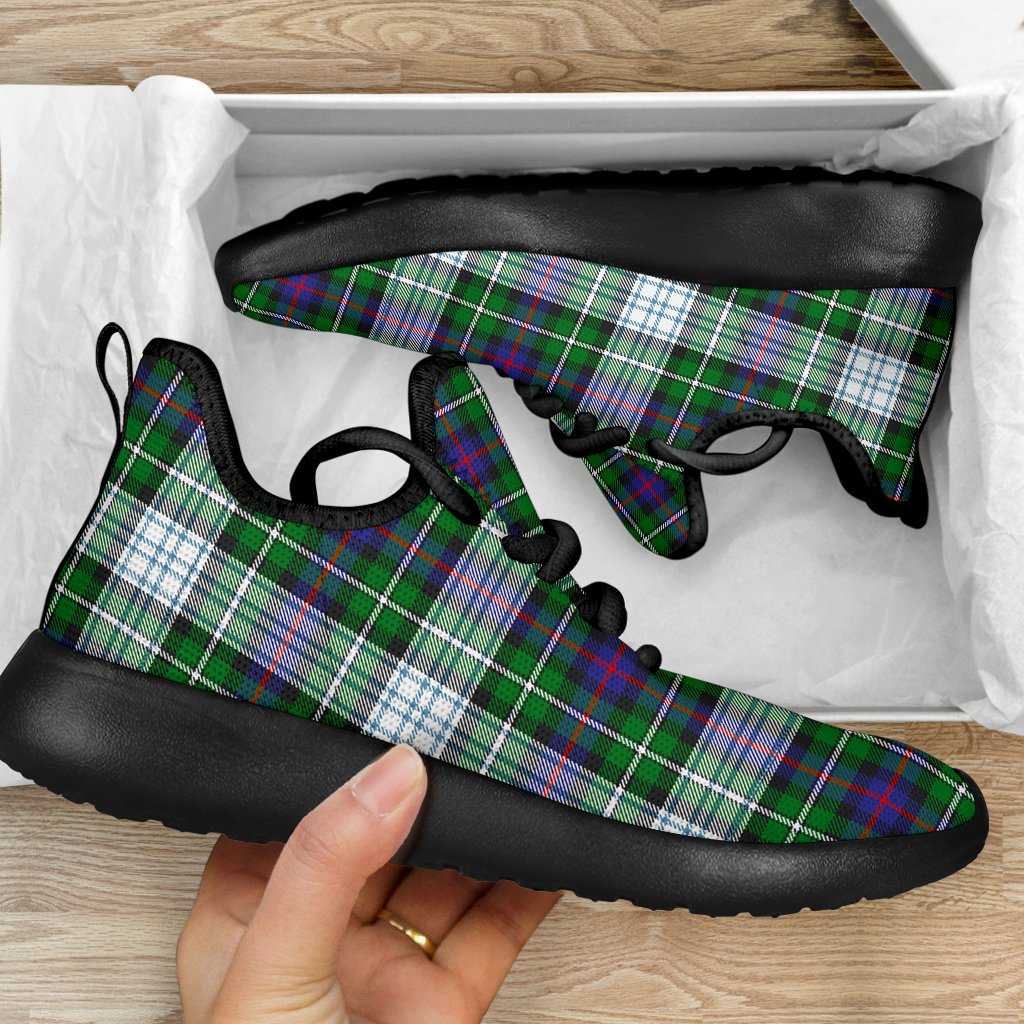 MacKenzie Dress Modern Tartan Plaid Mesh Knit Sneakers