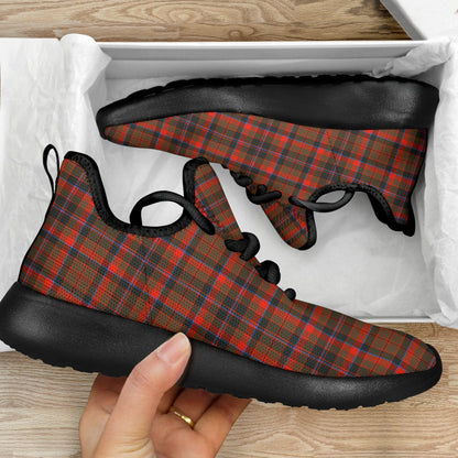 Cumming Hunting Weathered Tartan Plaid Mesh Knit Sneakers