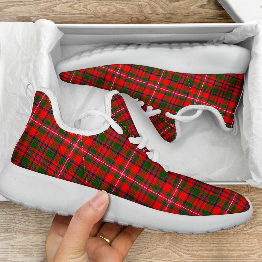 MacKinnon Modern Tartan Plaid Mesh Knit Sneakers