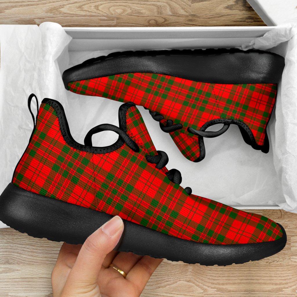 Livingstone Modern Tartan Plaid Mesh Knit Sneakers