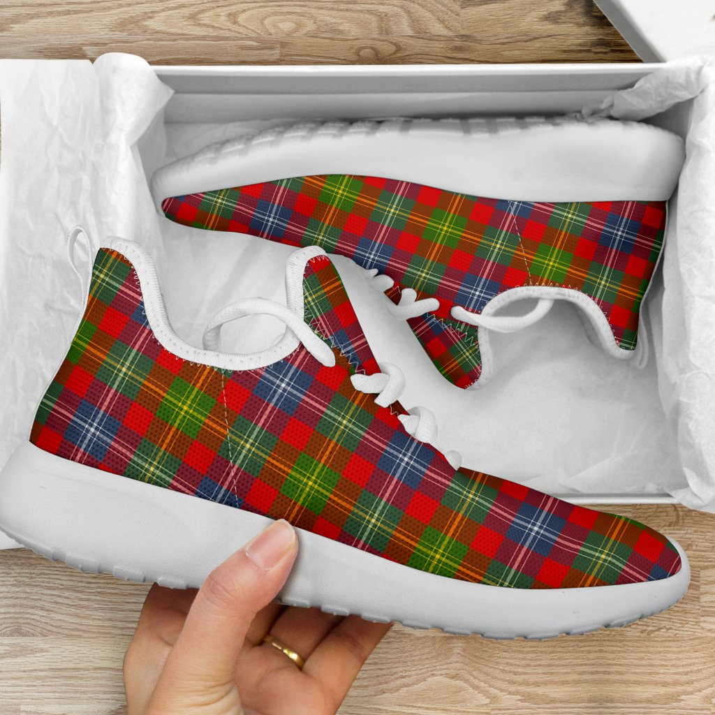 Forrester Tartan Plaid Mesh Knit Sneakers