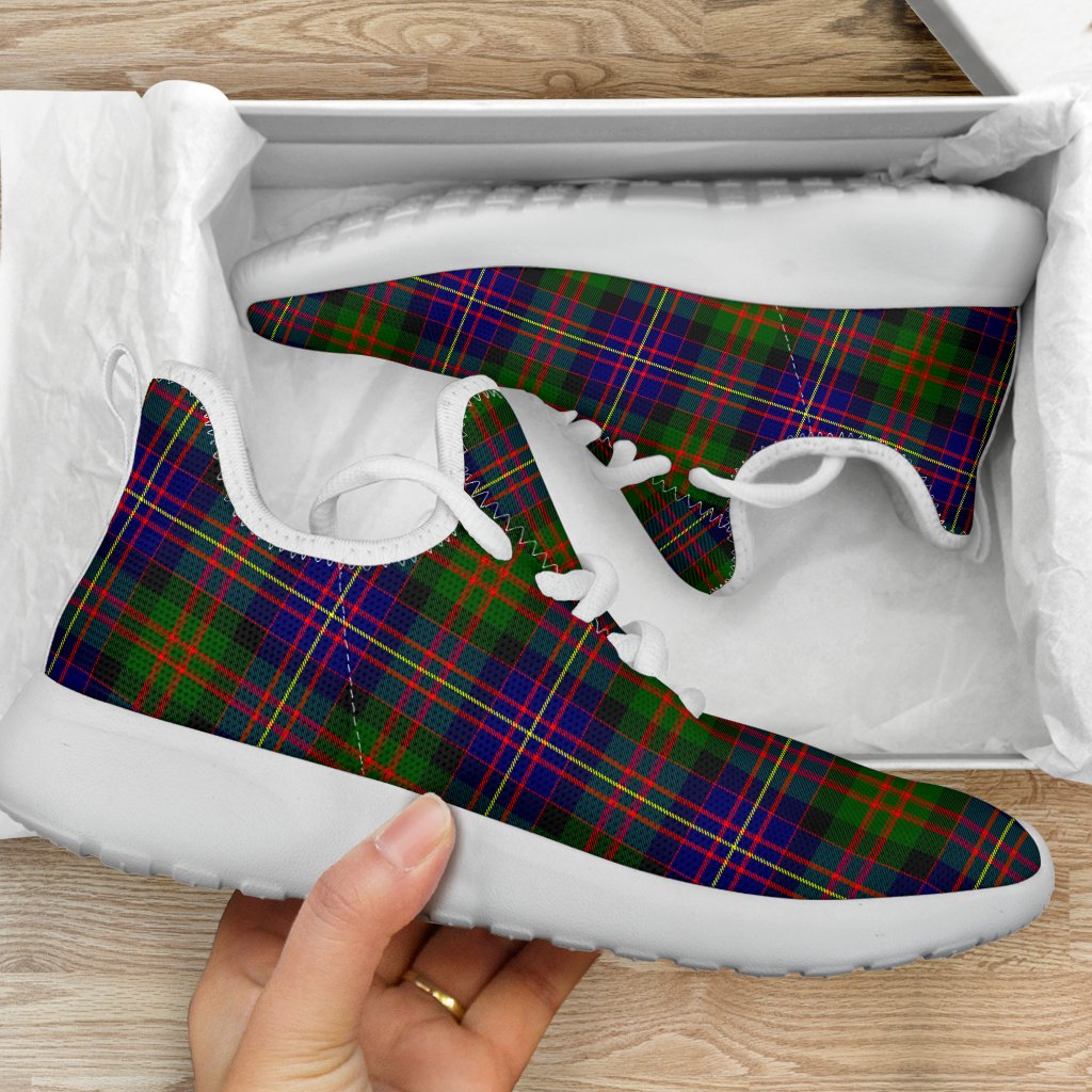 Cameron of Erracht Modern Tartan Plaid Mesh Knit Sneakers