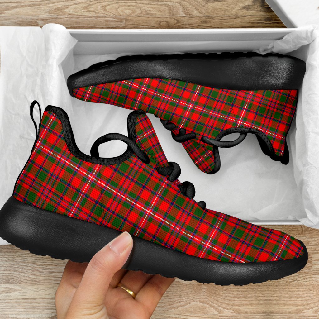 MacKinnon Modern Tartan Plaid Mesh Knit Sneakers