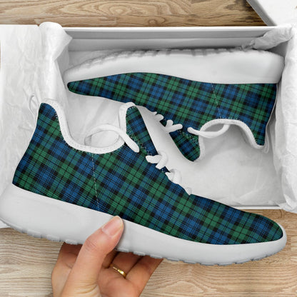 Campbell Ancient 02 Tartan Plaid Mesh Knit Sneakers