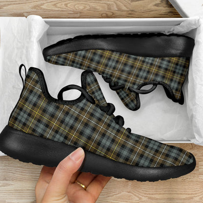 Campbell Argyll Weathered Tartan Plaid Mesh Knit Sneakers