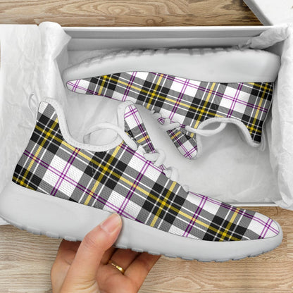 MacPherson Dress Modern Tartan Plaid Mesh Knit Sneakers