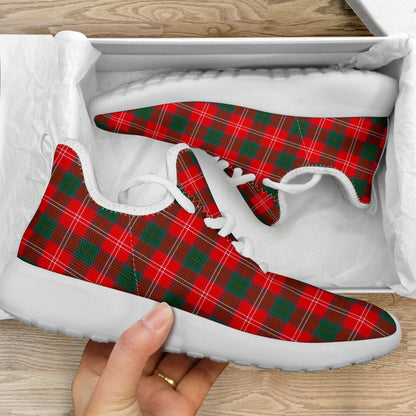 Chisholm Modern Tartan Plaid Mesh Knit Sneakers