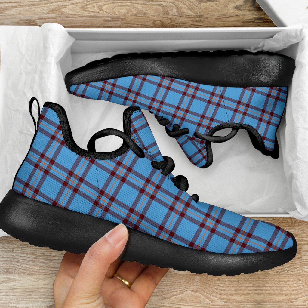 Elliot Ancient Tartan Plaid Mesh Knit Sneakers