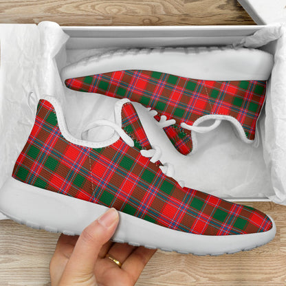 Dalziel Modern Tartan Plaid Mesh Knit Sneakers