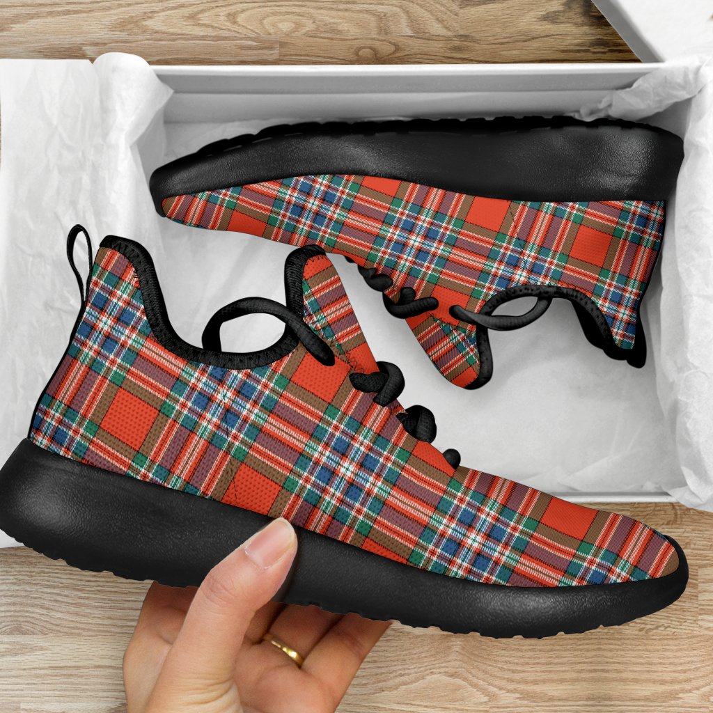 MacFarlane Ancient Tartan Plaid Mesh Knit Sneakers